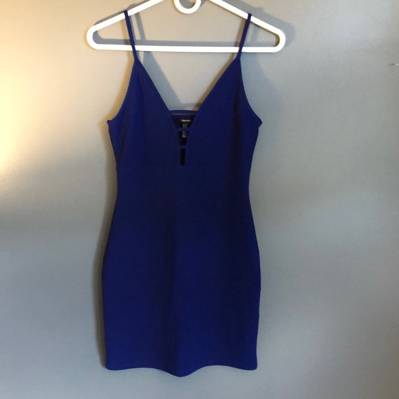 Forever 21 blue cocktail dress- perfect condition - Picture 4 of 5